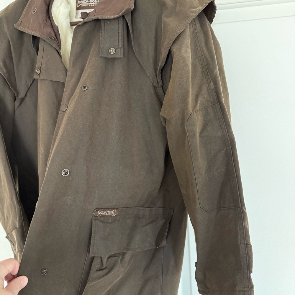 DrizA-Bone Brown Men's Military Field Jacket